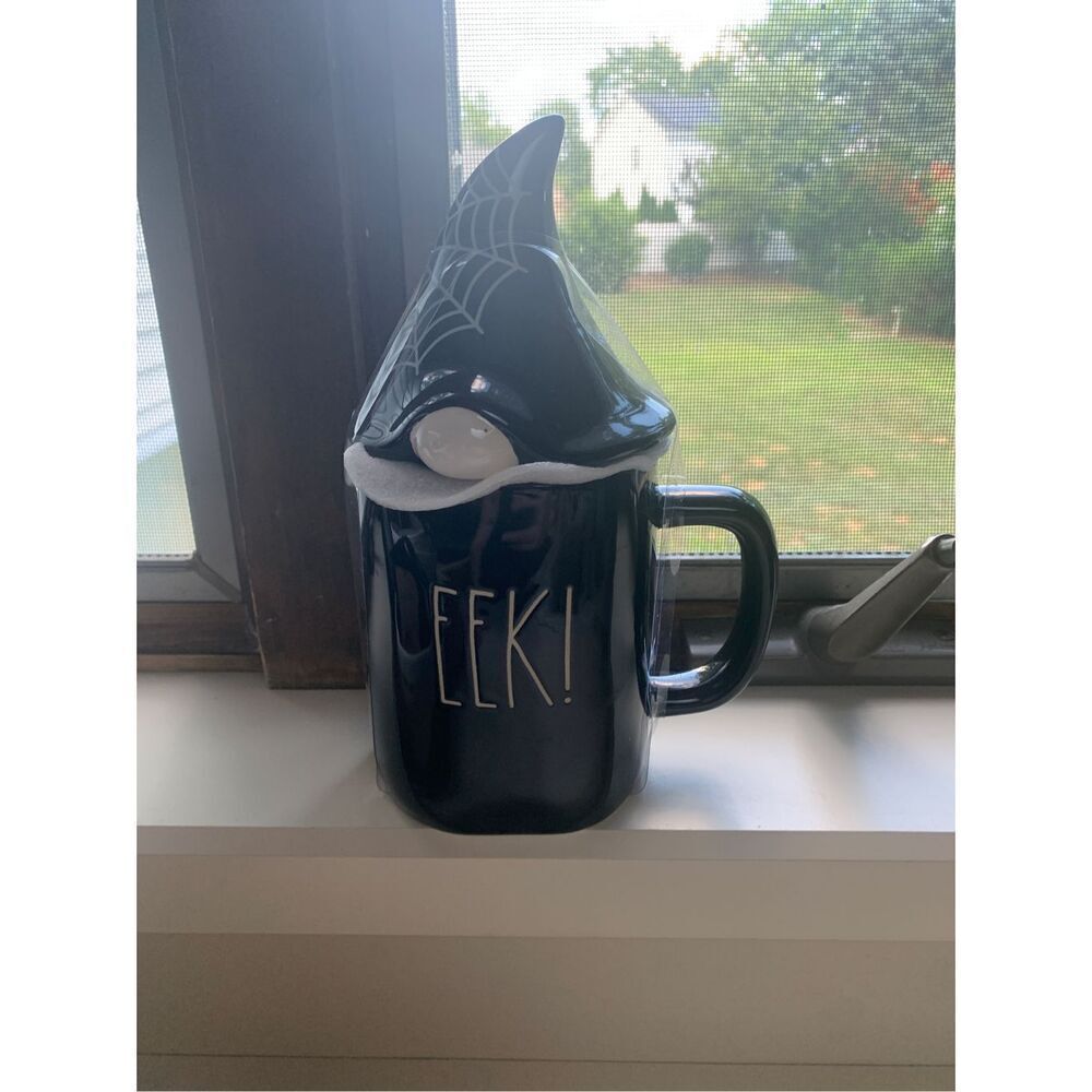 Rae Dunn EEK Halloween Mug - With topper - Ceramic